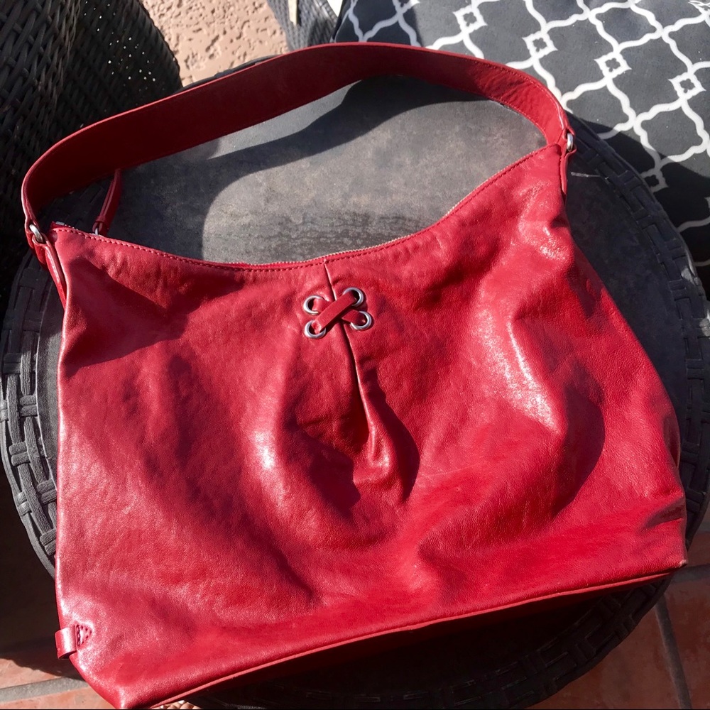 Cole Haan Red Genuine Leather Purse